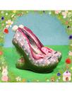 Hop To It IRREGULAR CHOICE Bunny Garden Heels Pink
