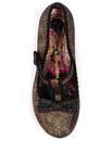 Lazy River IRREGULAR CHOICE Iridescent Heels Gold