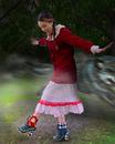 IRREGULAR CHOICE Little Red Riding Boots (Black)