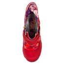 Miaow IRREGULAR CHOICE Retro 60s Floral Boots Red
