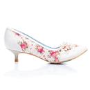 Pearly Girl Low IRREGULAR CHOICE Floral Pearl Heel