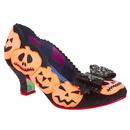 Irregular Choice Halloween Pumpkin Carving Heels in Black