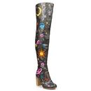 Satine IRREGULAR CHOICE Thigh High Cosmic Boots