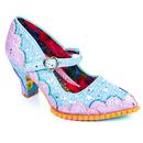 Shortie Bread IRREGULAR CHOICE Blue Glitter Heels 