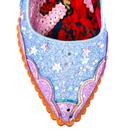 Shortie Bread IRREGULAR CHOICE Blue Glitter Heels 