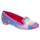 Irregular Choice Swan In Flat Shoes in Blue and Purple