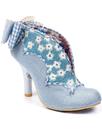 Toasted Teacake IRREGULAR Choice Floral Heels BLUE