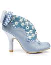 Toasted Teacake IRREGULAR Choice Floral Heels BLUE