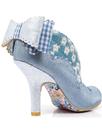 Toasted Teacake IRREGULAR Choice Floral Heels BLUE