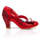 Twinkle IRREGULAR CHOICE Glitter Flashing Heel Red