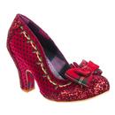 Irregular Choice Wrapped Up Pretty Heels in Red