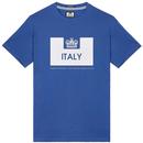 Weekend Offender Italy Country Series Football T-shirt in Cobalt Euro 2024