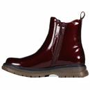 Jessica Retro 60s Burgundy Patent Chelsea Boots