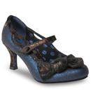 Jezabel JOE BROWNS Cracked Metallic Bow Heels Blue