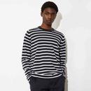 Alfred John Smedley Breton Stripe Merino Pullover 