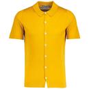 John Smedley Folke Knitted Shirt in Lemon Zest