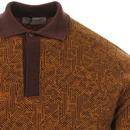 Polton JOHN SMEDLEY Mod Jacquard Knit Polo Shirt