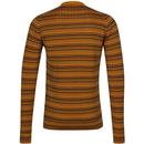 Rural JOHN SMEDLEY Mod Knitted Rib Stripe Pullover