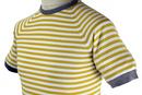 Eddy JOHN SMEDLEY Retro Mod Striped Raglan Top (L)