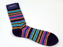 + Jayden JOHN SMEDLEY Retro Mod Multi Stripe Socks