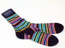 + Jayden JOHN SMEDLEY Retro Mod Multi Stripe Socks