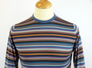 Potter JOHN SMEDLEY Retro 60s Mod Stripe Pullover