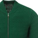 Blur JOHN SMEDLEY Retro Cable Knit Zip Jacket G
