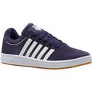 K-Swiss Court Cheswick SPSDE Retro Suede Trainers in Navy/Grey/Violet/White