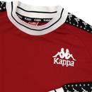 Aneat KAPPA Retro Mens Taped Football T-Shirt Red
