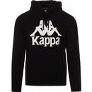 kappa hurtados banda shoulder tape large logo hooded sweater black