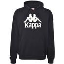 kappa tenaz mens retro hoodie sweater black/white