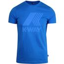 Elliot K-WAY Retro Macro Logo T-Shirt BLUE FRANCE
