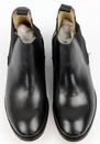 Odele Gusset LACEY Retro 60s Chelsea Boots BLACK