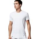 LACOSTE Men's 2 Pack Crew Neck T-Shirt - White