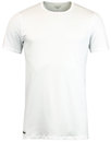 LACOSTE Men's 2 Pack Crew Neck T-Shirt - White