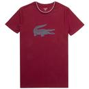 LACOSTE Retro Tipped Crew Neck Loungewear Tee DR
