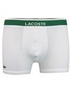 + LACOSTE Men's 2 Pack Cotton Stretch Trunks WHITE