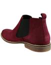 LACUZZO Mod Atom Embossed Suede Chelsea Boots (C)
