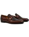 Gator LACUZZO Retro Mod Croc Stamp Loafers BROWN