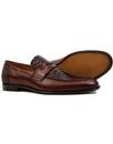 Gator LACUZZO Retro Mod Croc Stamp Loafers BROWN
