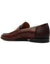 Gator LACUZZO Retro Mod Croc Stamp Loafers BROWN