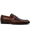 Gator LACUZZO Retro Mod Croc Stamp Loafers BROWN