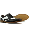 LACUZZO 1960s Mod Two Tone Oxford Brogue Shoes