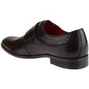 Lane LACUZZO Mod Honeycomb Leather Loafers CLARET