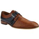 Lane LACUZZO Mod Honeycomb Leather Loafers (Tan)