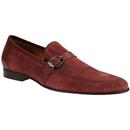 LACUZZO Mens 60s Mod Perforated Suede Loafers C