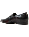 Lane LACUZZO 60s Mod Perf Two Tone Loafers CLARET