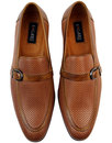 Lane LACUZZO 1960s Mod Perf Two Tone Loafers TAN