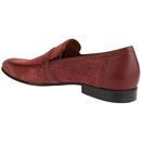 LACUZZO Mens 60s Mod Perforated Suede Loafers C