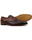 Sirhiss LACUZZO Retro Mod Snake Stamp Shoes BROWN